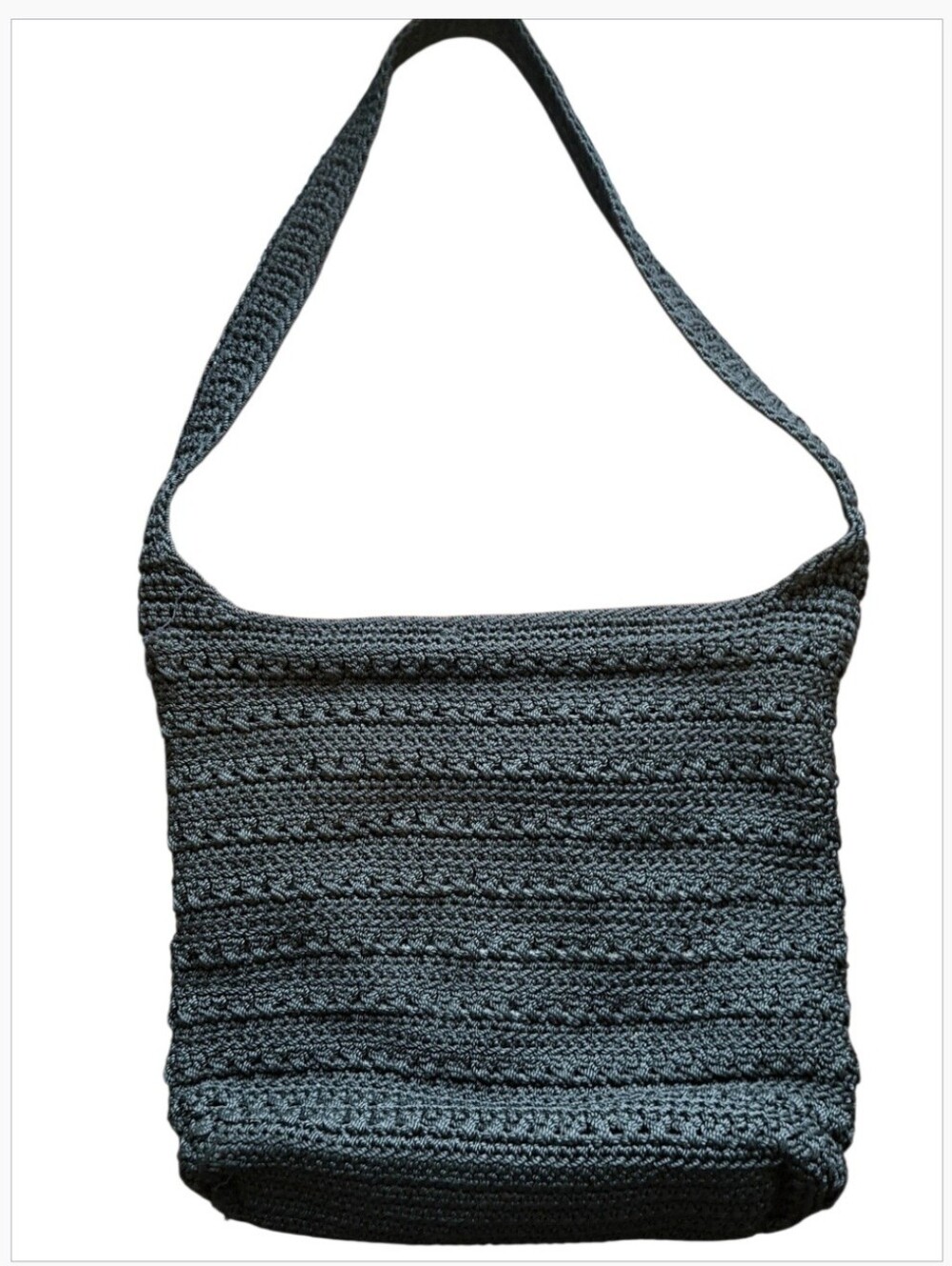 The Sak Black Crochet Hobo Bag